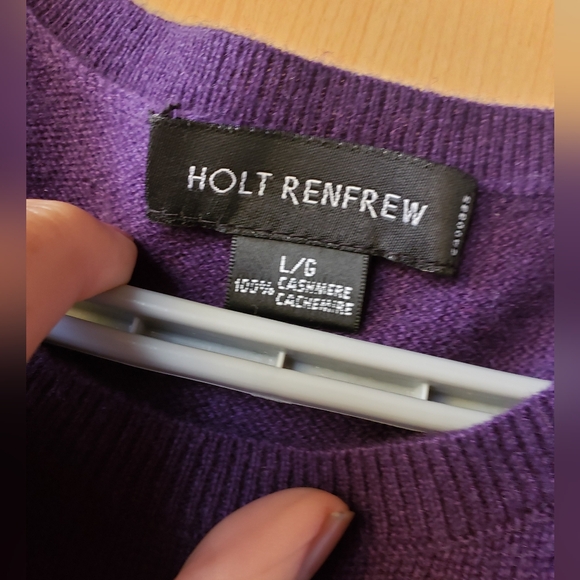 Holt Renfrew Cashmere Sleeveless Top In Large - Picture 2 of 6